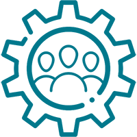 Developing people icon